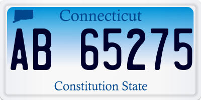 CT license plate AB65275