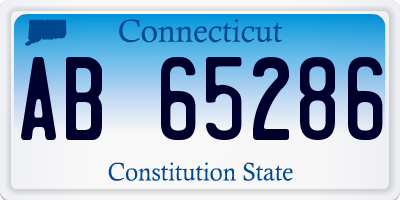 CT license plate AB65286