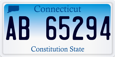 CT license plate AB65294