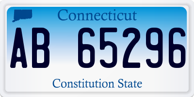 CT license plate AB65296