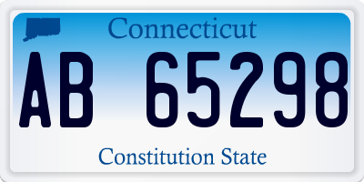 CT license plate AB65298