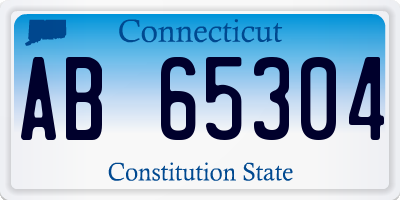 CT license plate AB65304