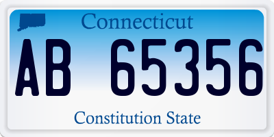 CT license plate AB65356