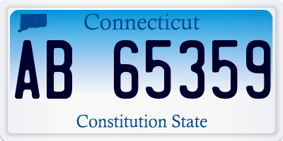 CT license plate AB65359