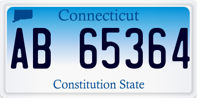 CT license plate AB65364