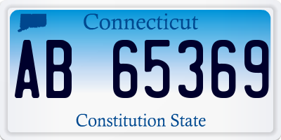 CT license plate AB65369