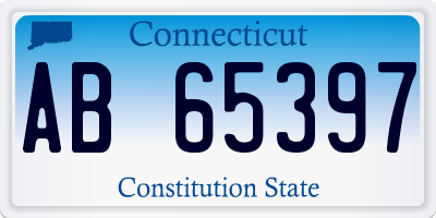 CT license plate AB65397