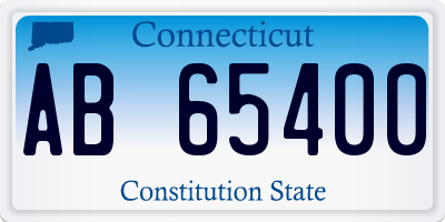 CT license plate AB65400