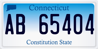 CT license plate AB65404