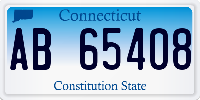 CT license plate AB65408