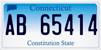 CT license plate AB65414