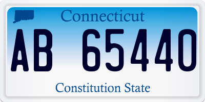 CT license plate AB65440