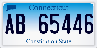 CT license plate AB65446