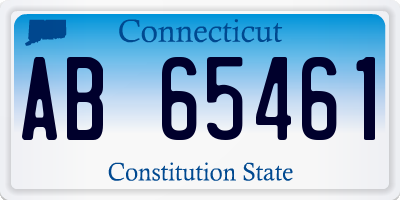 CT license plate AB65461