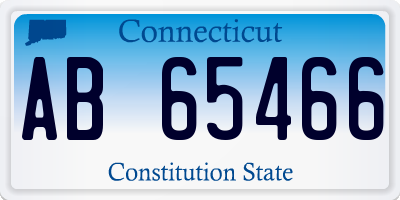 CT license plate AB65466