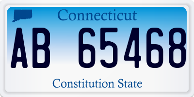 CT license plate AB65468