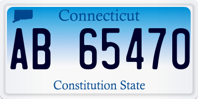 CT license plate AB65470