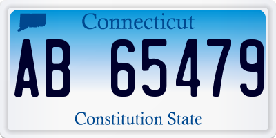 CT license plate AB65479