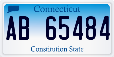 CT license plate AB65484