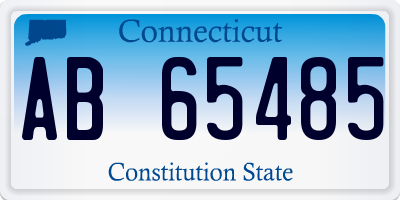 CT license plate AB65485