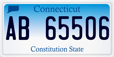 CT license plate AB65506