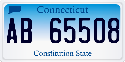 CT license plate AB65508