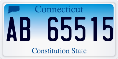 CT license plate AB65515