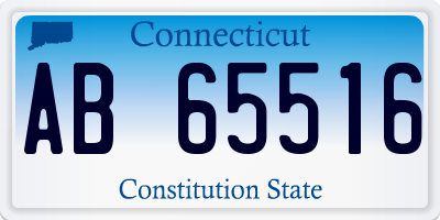 CT license plate AB65516