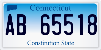 CT license plate AB65518