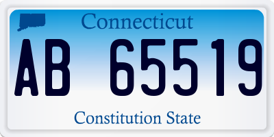 CT license plate AB65519