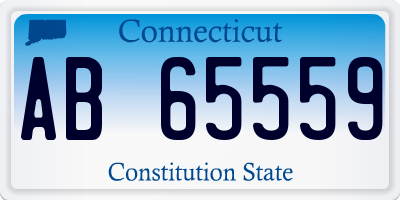 CT license plate AB65559