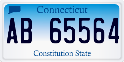 CT license plate AB65564