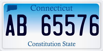 CT license plate AB65576