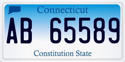 CT license plate AB65589