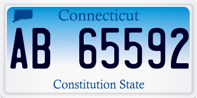 CT license plate AB65592