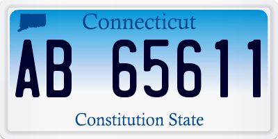 CT license plate AB65611