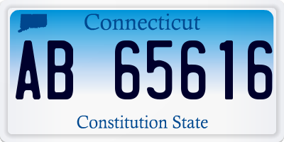 CT license plate AB65616