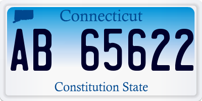 CT license plate AB65622