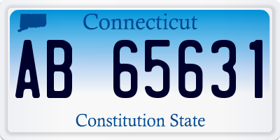 CT license plate AB65631