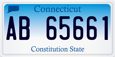 CT license plate AB65661