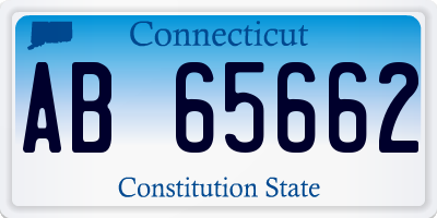 CT license plate AB65662