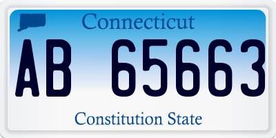 CT license plate AB65663