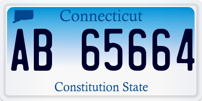 CT license plate AB65664