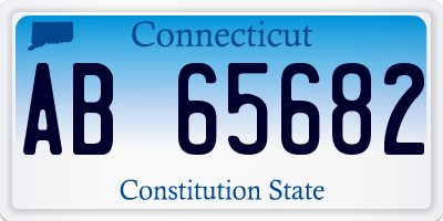 CT license plate AB65682