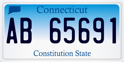 CT license plate AB65691