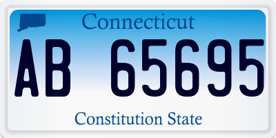 CT license plate AB65695