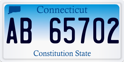 CT license plate AB65702