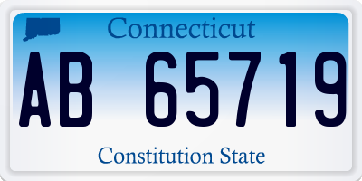 CT license plate AB65719
