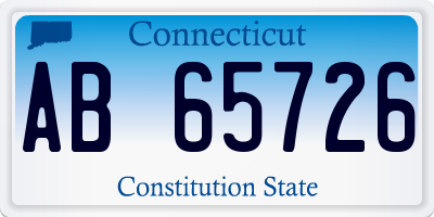 CT license plate AB65726