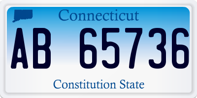 CT license plate AB65736